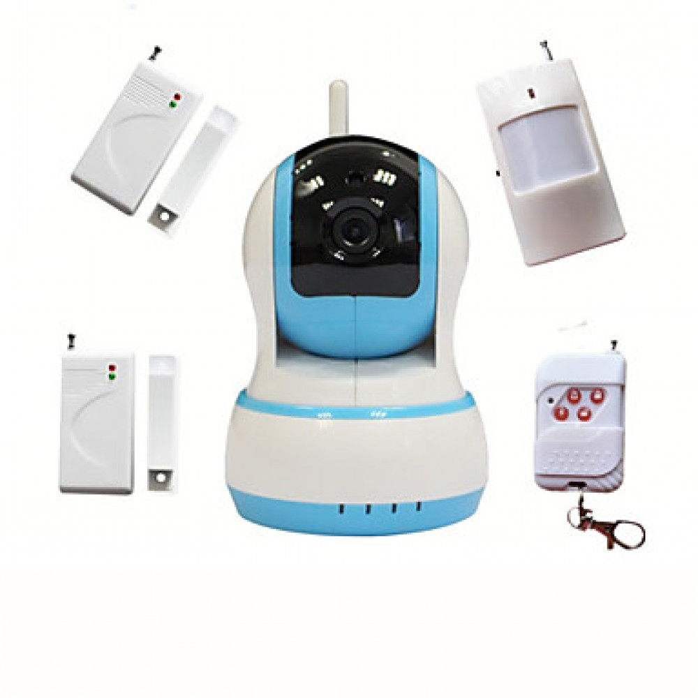 Wifi CCTV HD IP Camera Video Intruder Alarm Home Security System With Wireless Burglar Alarme Sensor, Baby Monitor  