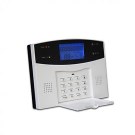 LCD Wirless GSM/PSTN Home House Office Security Burglar Intruder Alarm System Smoke Alarm System Gas Alarm System  