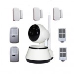 Android Ios App Pan Tilt IP Camera Security House WIFI Alarm System 64pcs Wireless Alarma Detectors 433mhz Max  