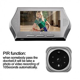 4.3Inch 1.0MP Door camera with 8GB TF Card 4 IR Night View Digital Door Viewer