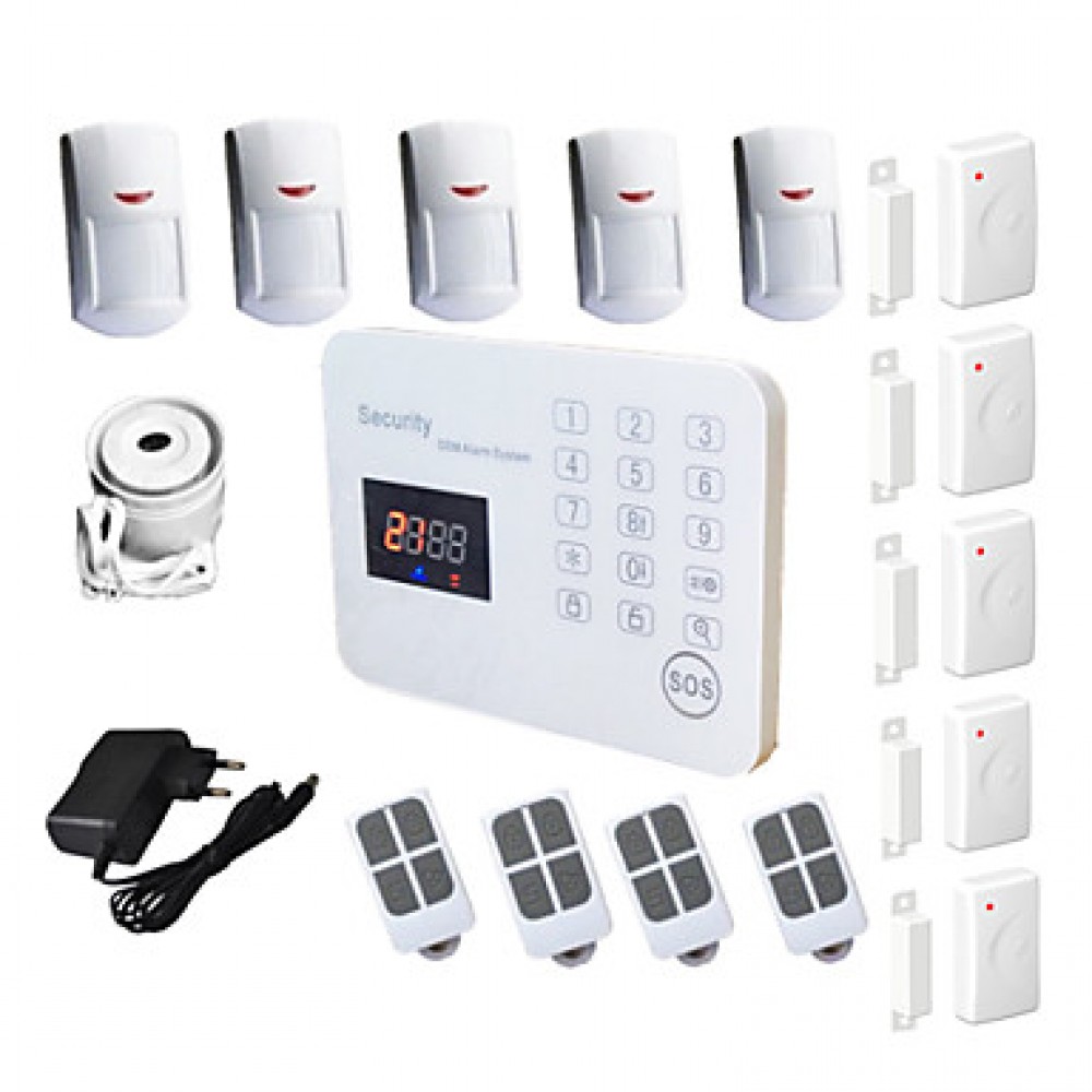 120 Zone Wireless Gsm Alarm Systems Security Home Alarme Maison System With Voice LCD  